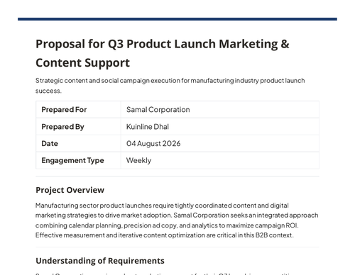 Minimal proposal template