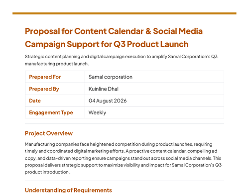 Modern proposal template